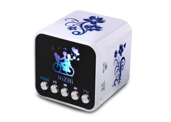 

REDAMIGO TT032A Mini FM radio speakers support SD card/Alarm,Portable Speakers Mini radio MP3 Players RADT032A