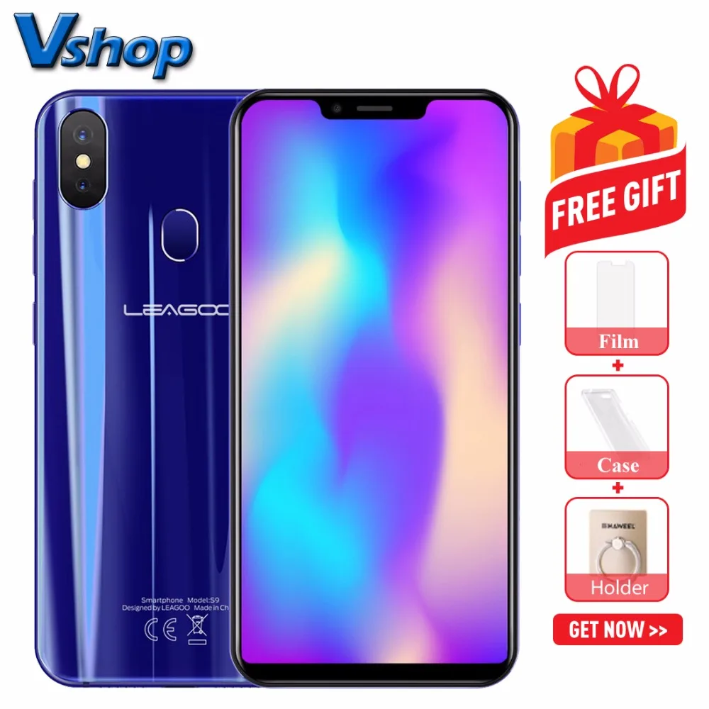 Original LEAGOO S9 4G Mobile Phone Android 8.1 4GB+32GB