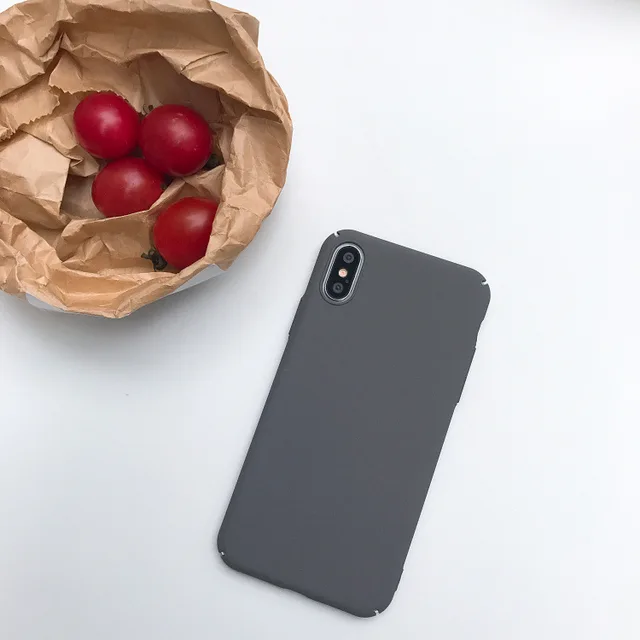 Retro Solid Color Simple Phone case For iPhone X 6 6 Puls 6S 7 8 Puls