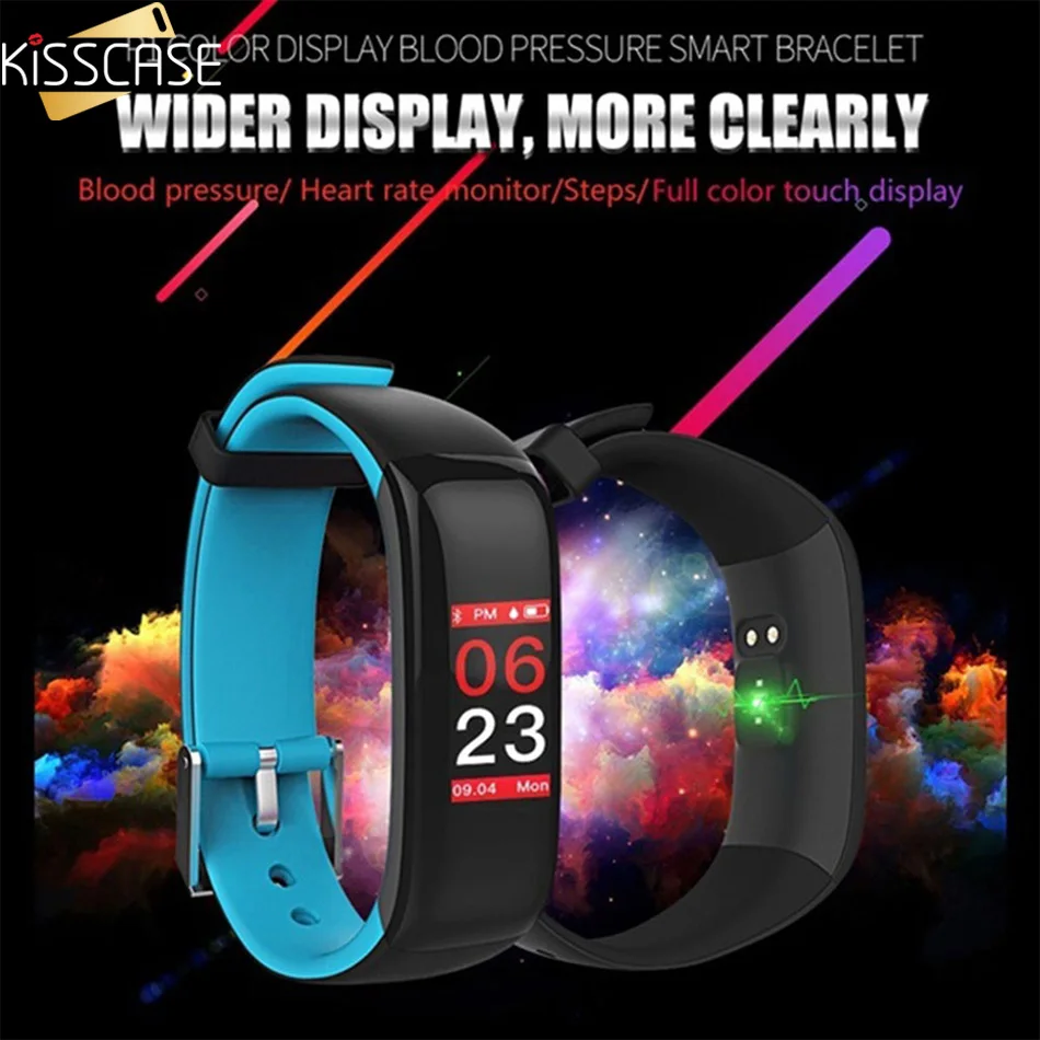 KISSCASE для бега, Bluetooth, чехол для телефона, сумка для iPhone X 7, samsung, Xiaomi, зарядка экрана, умный браслет на запястье, Мобильный смарт-браслет