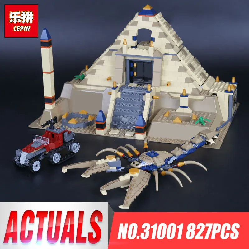 

Lepin 31001 Egypt Pharaoh Series The Scorpion Pyramid 827Pcs Children Educational Building Blocks Bricks Toys Model Gifts 7327