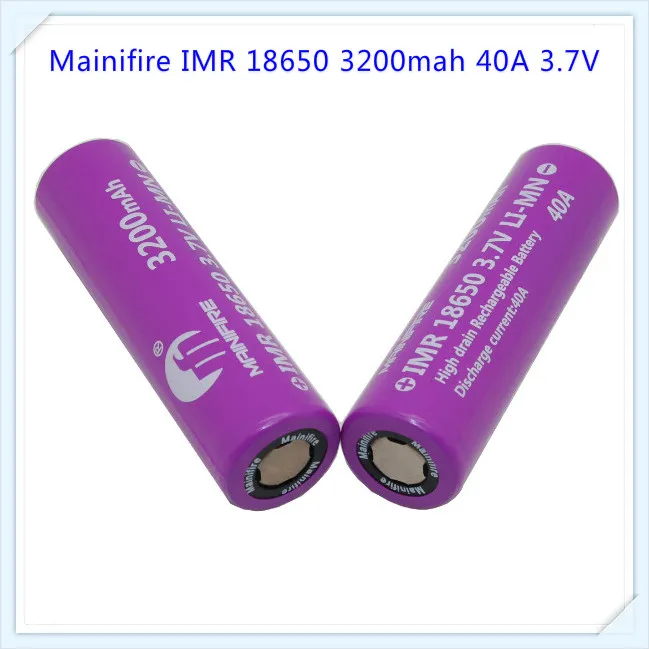 5 шт. Mainifire imr 18650 40A разрядная батарея 3,7 V 3200mAh bateria imr18650 vs batterie high drain vtc5 30a батарея для электронной сигареты