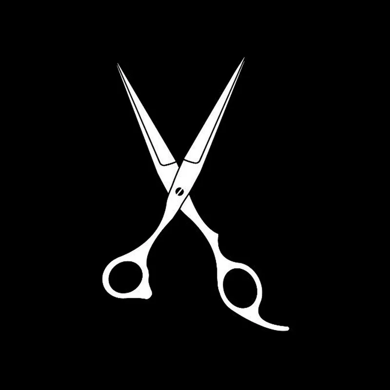 Yjzt 11cm 16cm Black Silver Scissors Haircut Hair Style