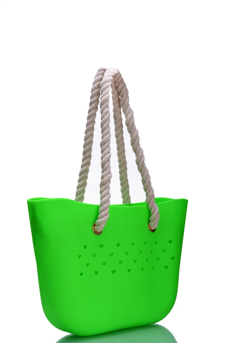 rubber beach bag with holes