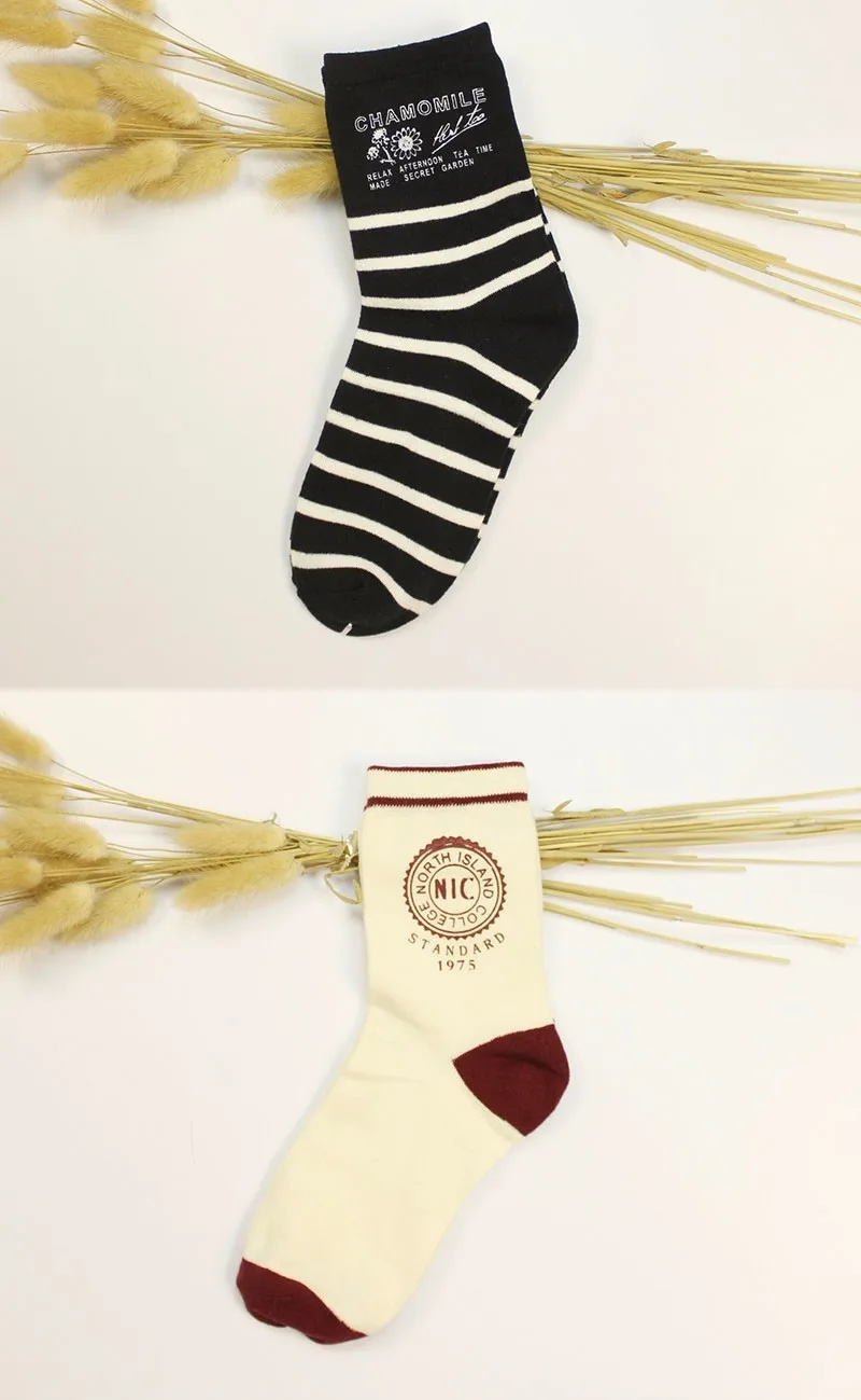 Новая мода печати новинка Для Мужчин's Wo Для мужчин 'носки Корейский Творческий Для мужчин для девочек длинные носки Harajuku креативные носки