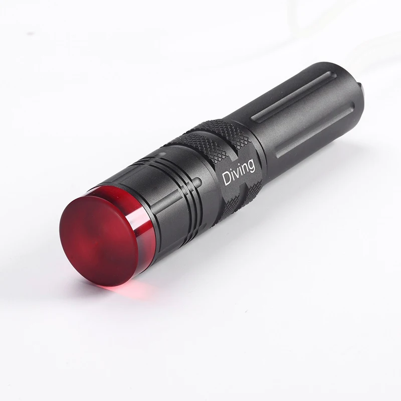 

PANYUE Super Brightness XM-L2 LED White/Red Light 2000 Lumens Diving Flashlight Tactical 18650 Torch Underwater 100M Waterproof