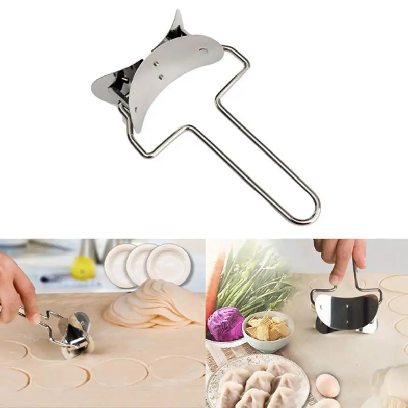 

Stainless Steel Dough Press Dumpling Pie Ravioli Mould Maker Cooking Pastry Tools Circle Dumpling Device Dumpling Making Machine