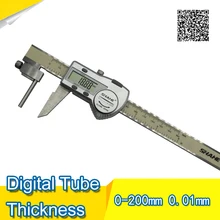 Cheaper SHAHE Tube Thickness Digital Caliper 0-200mm/0.01 stainless steel caliper vernier digital Electronic Caliper