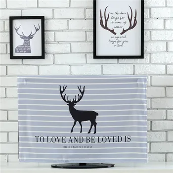 

Desktop Computer Cover TV set Dust Proof Cloth Cover Christmas New Year Home Decoration Dust Covers