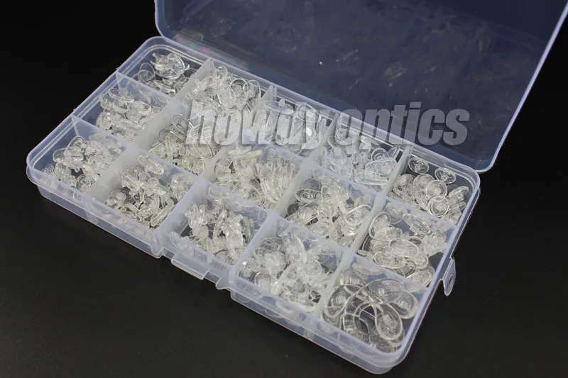 425pcs/set Silicone Glasses Nose Pad Kit Eyeglasses Repair Nose Pads Box 15 Different Sizes 2