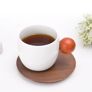 

KCASA 2Pcs/Set Tea Coffee Cup Set Drinkware Milk Coffee Cups Water Drinking Mug with Cup Dish Gift New Arrival