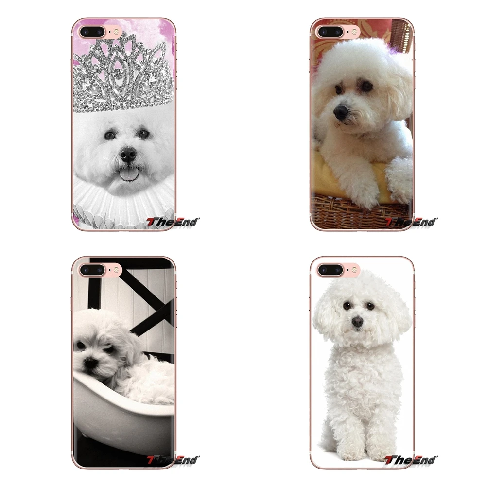 Bichon frise собачий щенок для LG Spirit Motorola Moto X4 E4 E5 G5 G5S G6 Z Z2 Z3 G2 G3 C Play Plus мини Силиконовый