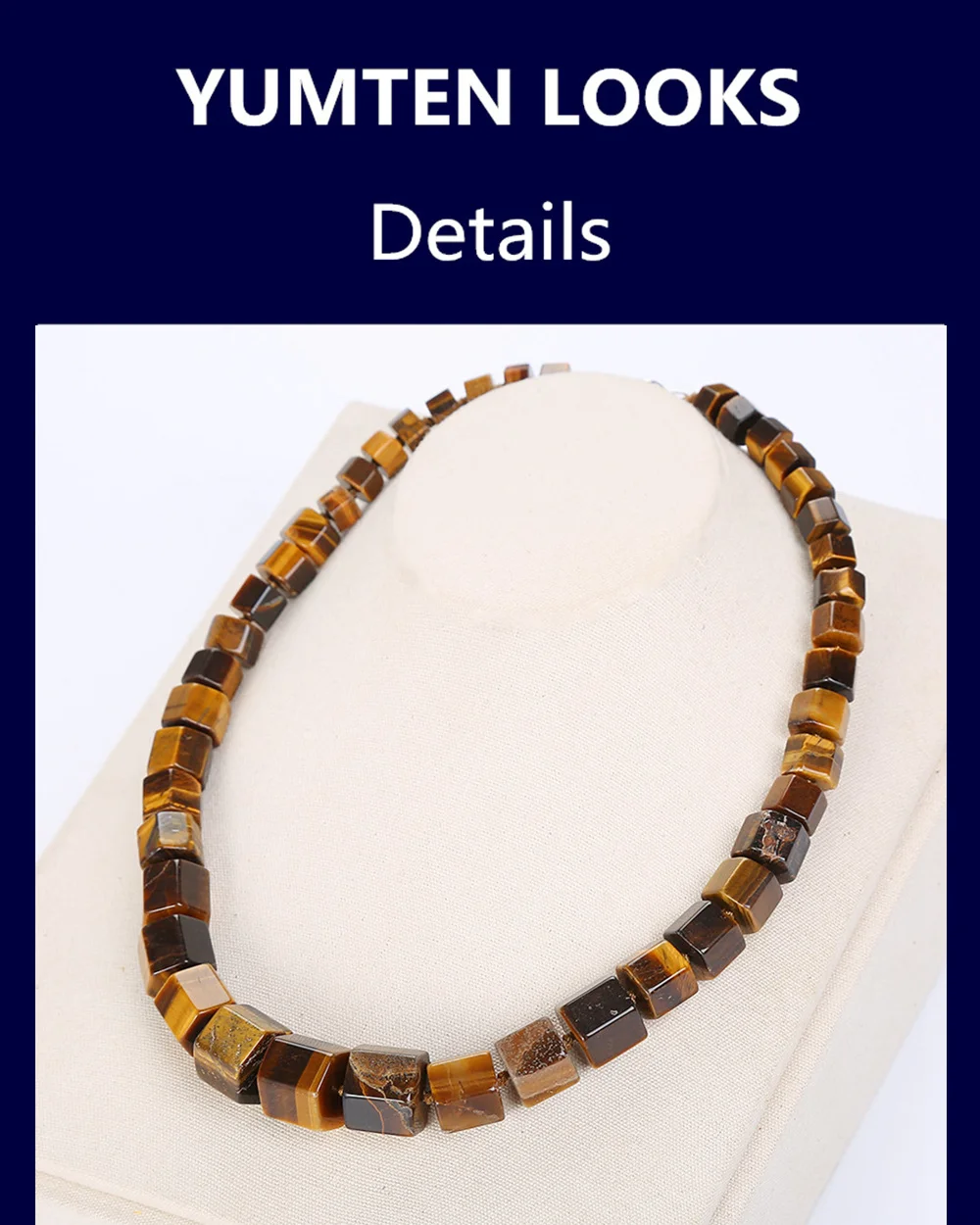 Многоцветное ожерелье из натурального драгоценного камня с шестигранным бисером, мужское ожерелье из камня тигровый глаз, опал, ювелирное изделие, янтарь