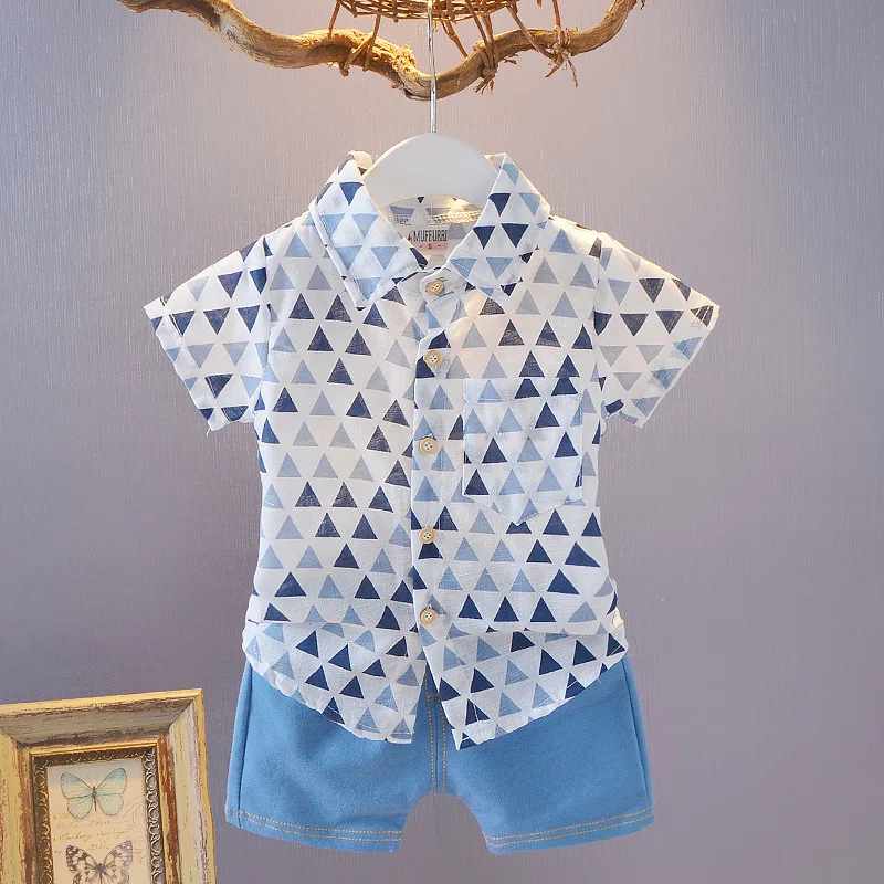 

fashion baby boy clothing set summer fashion t shirt shorts kids boys clothes short sleeve toddler boy clothes blue 2 years 3t
