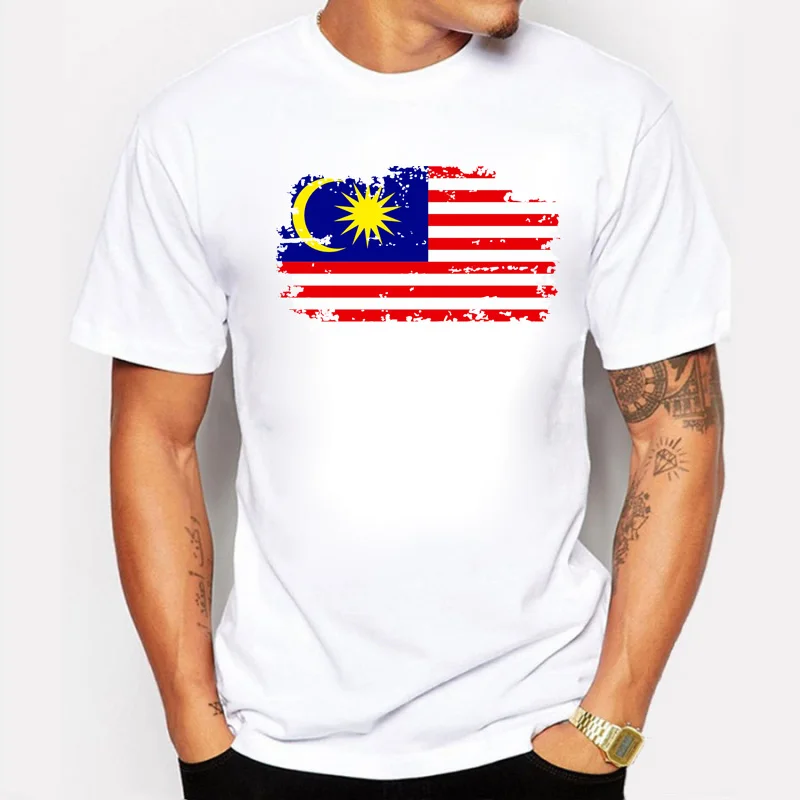 BLWHSAMenTshirtMalaysiaFansTshirtsForMenShortSleeveCotton