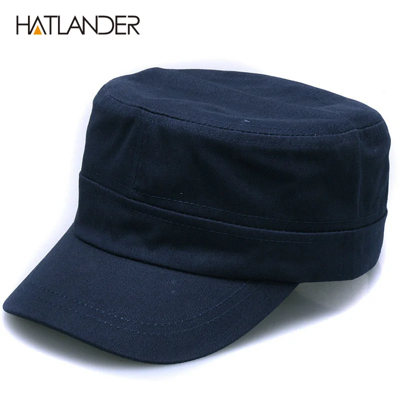 [HATLANDER] новая модная простая хлопковая военная шапка унисекс уличная однотонная