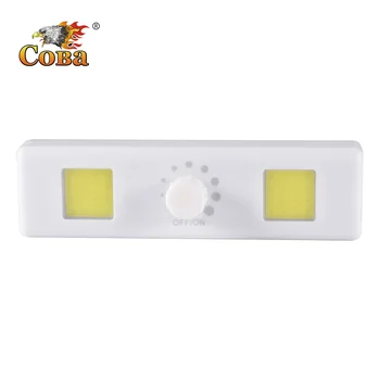 

Coba cob wall light portable led light super bright work light with magnetic hook use 3*AAA battery adjustable brightness light