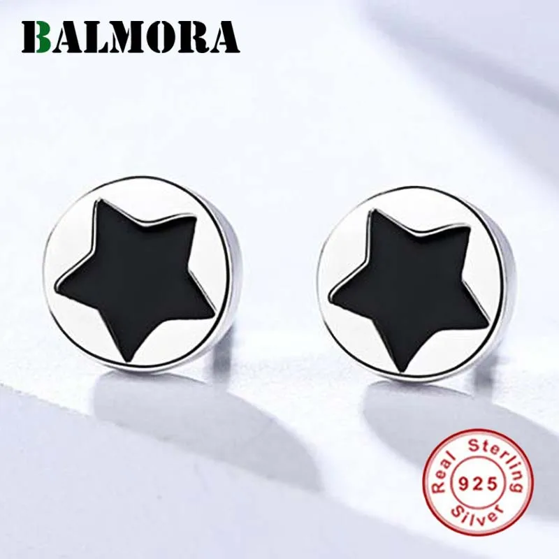 

BALMORA 925 Sterling Silver Cute Star Stud Earrings for Women Lady Party Gifts Anti-allergic Fashion Jewelry Brincos JDE692