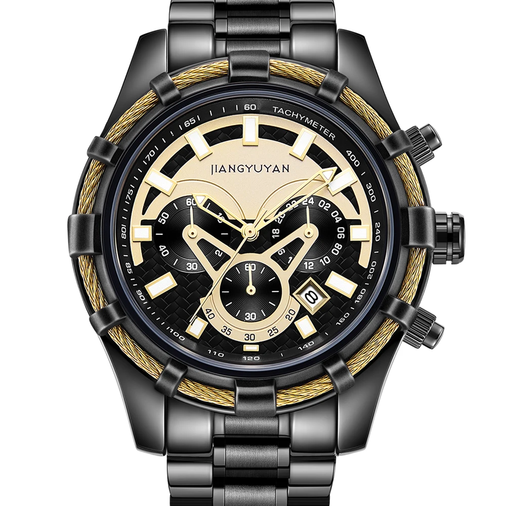 

Reloje 2019 NEW Men Watch Male Steel Automatic date Quartz Watches Mens Luxury Brand Waterproof Sport Clock Relogio Masculino