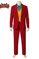 Джокер 2019 костюм Хоакин Феникс наряд косплей костюм Джокер Красный наряд косплей костюм на заказ