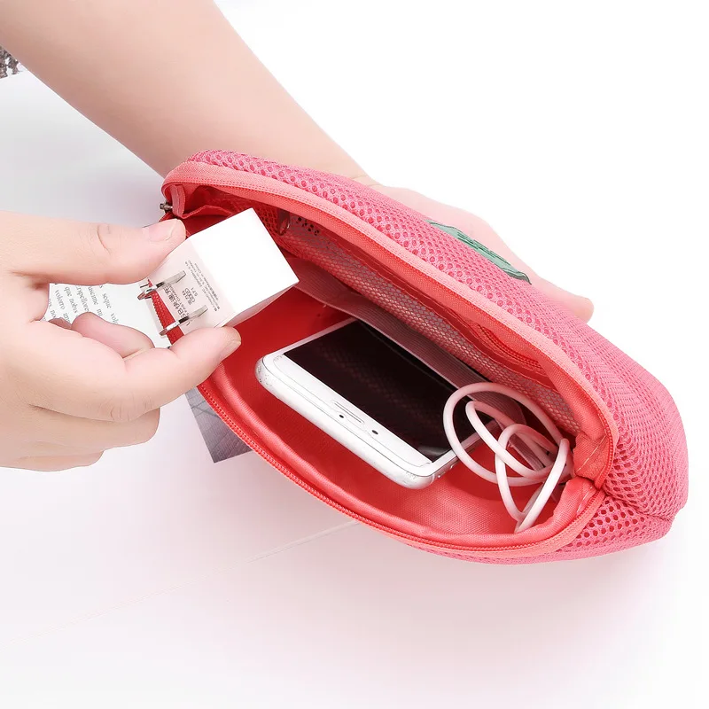 السفر أداة أكياس الأجهزة الإلكترونية المنظم كابل يو اس بي حقيبة التخزين الرقمية سماعة حقيبة التخزين التجميل إدراج المنظم