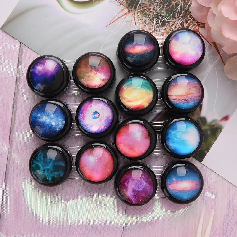 

1PCS Random Contact Lens Box Case Portable Travel Outer Space Plastic Eyes Nursing Container