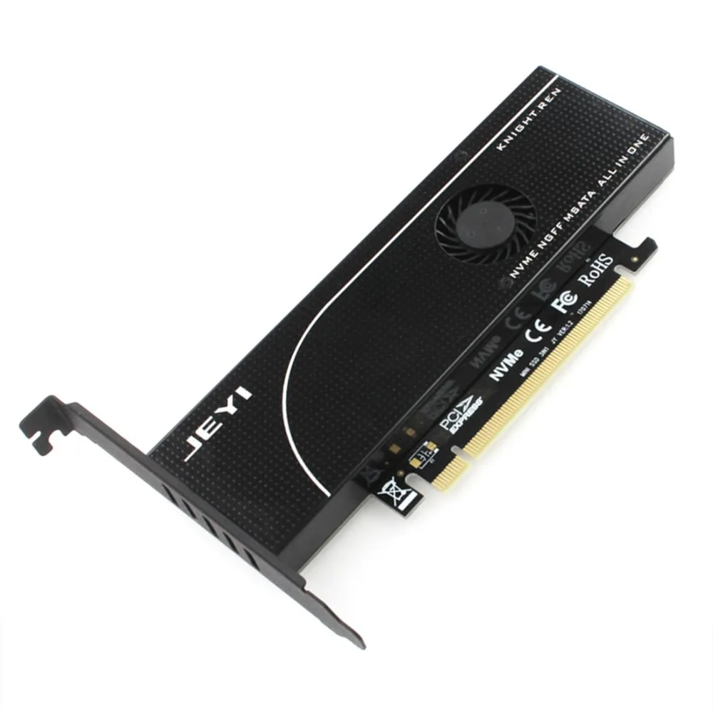  JEYI RITTER PCIE3.0 NVME Adapter x16 PCI-E M.2 2280 Aluminium Blatt Wärmeleitfähigkeit Silizium Waf