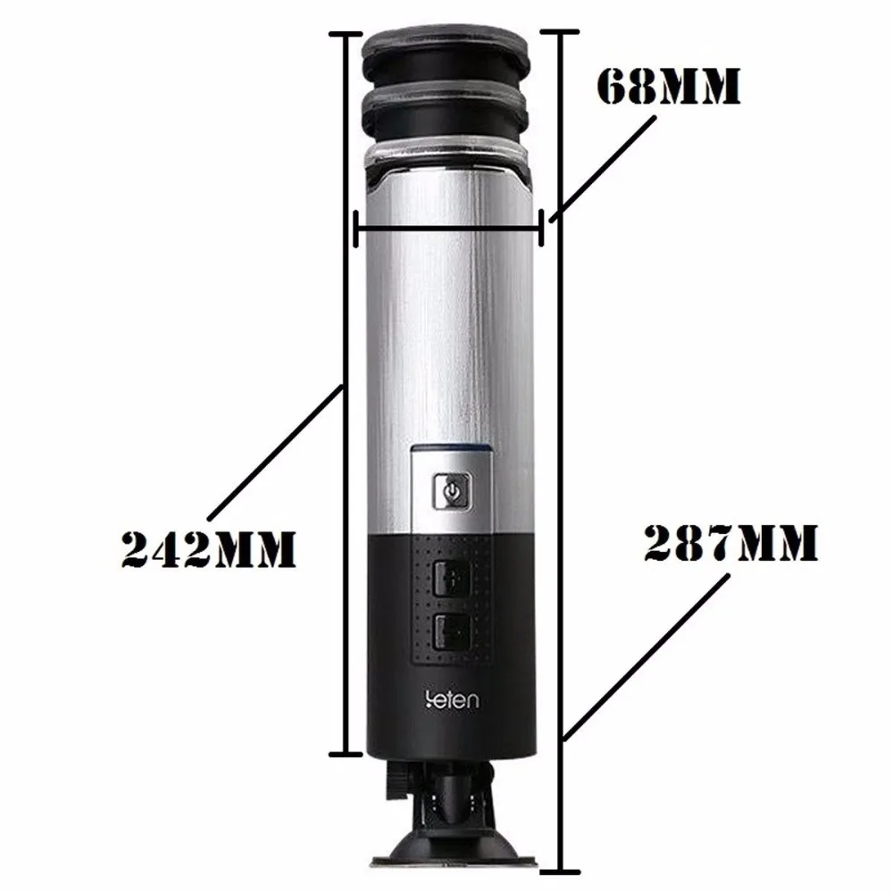 Aircraft Cup Leten X9 Piston HandsFree 10 Function Retractable USB Rechargeable Male Full Automatic Masturbator Sex Toys for Men