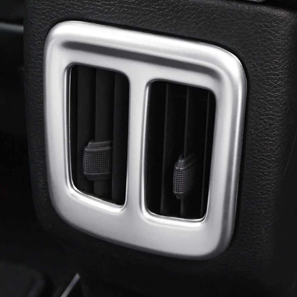 

For Jeep Compass 2017 2018 2019 Matte Rear Air Conditioner Vent Cover AC Outlet Frame Trim Car Outer Interior Accessories