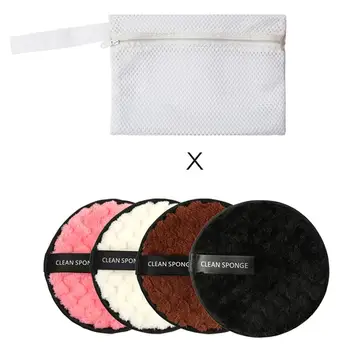 

Reusable Cotton Pads Microfiber Cloth Pads Facial Makeup Remover Puff Face Cleansing Towel Reusable Cotton Face Cleaning Wipe
