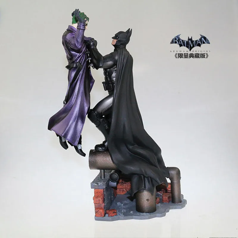

The Dark Knight Agam Origin of Asylum Model Batman VS Joker Deluxe Statue Blister Collection Figures H 32cm