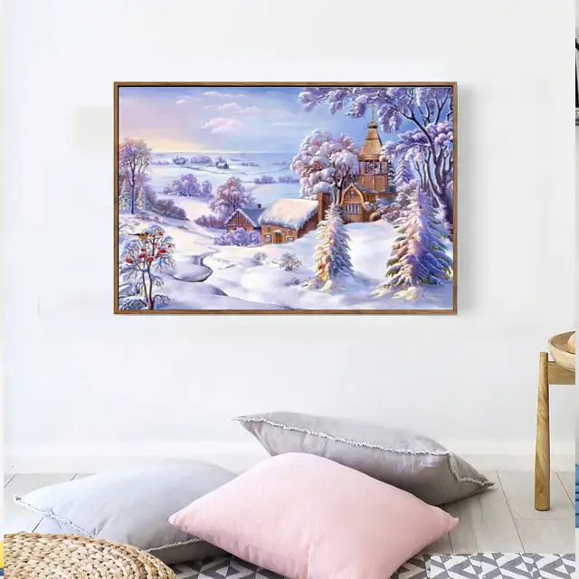Diamond Painting Winter Wonderland Theme Party Decorations
