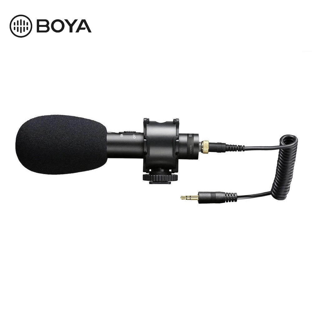 BOYA BY PVM50 Профессиональный 3 5 мм стерео X/Y конденсаторный микрофон для DSLR камеры