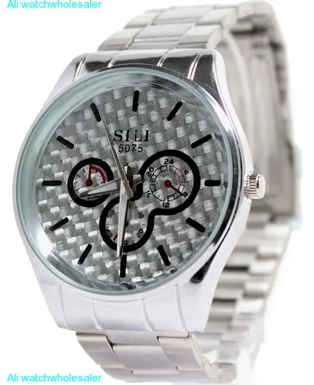 FW786A Silver Dial Shiny Silver Band Round PNP Shiny Silver Watchcase Mens Watch