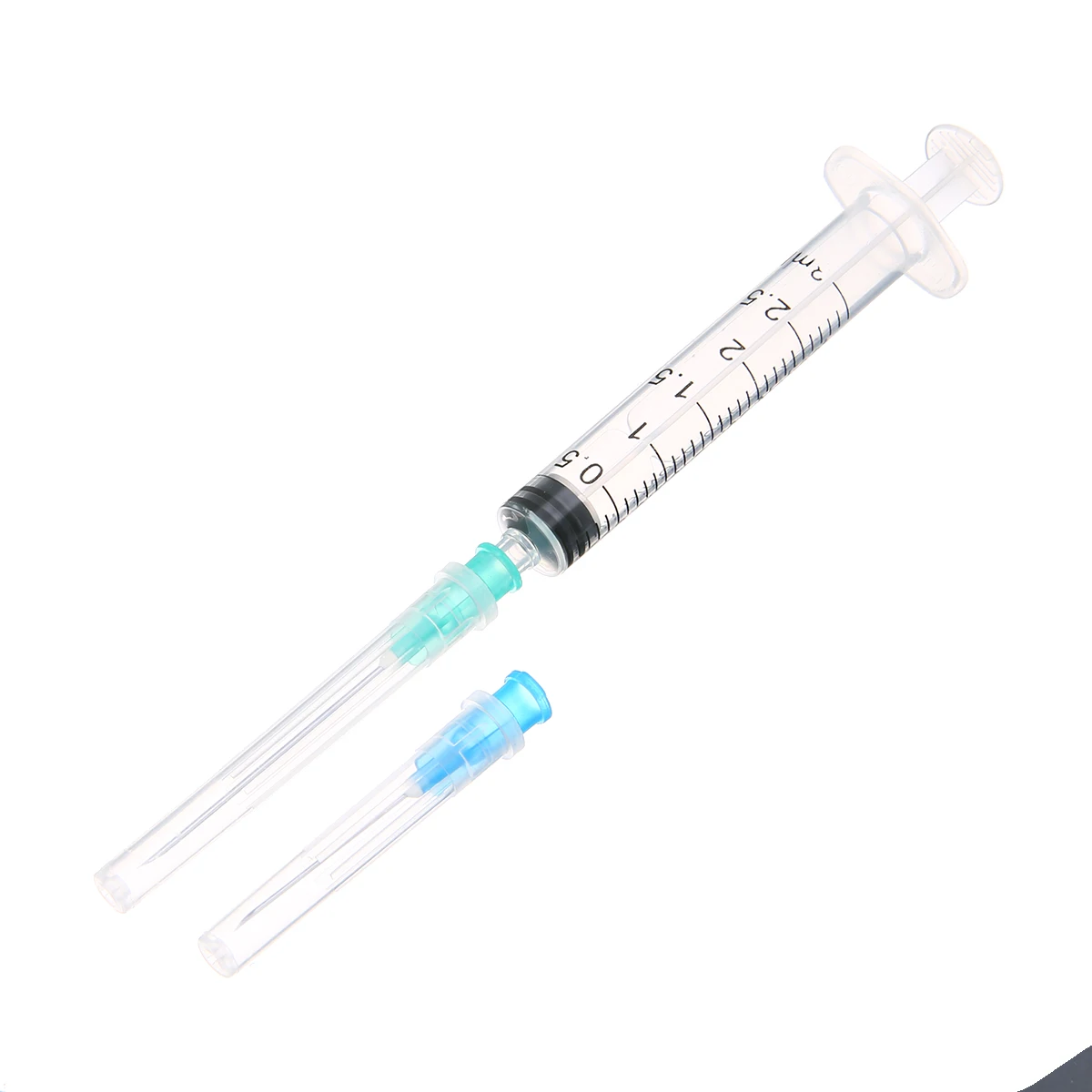 10pcs 3ml Syringe injector + 10pcs Green 21G Drawing Tip Needles + 10pcs Blue 23G Injection Needles