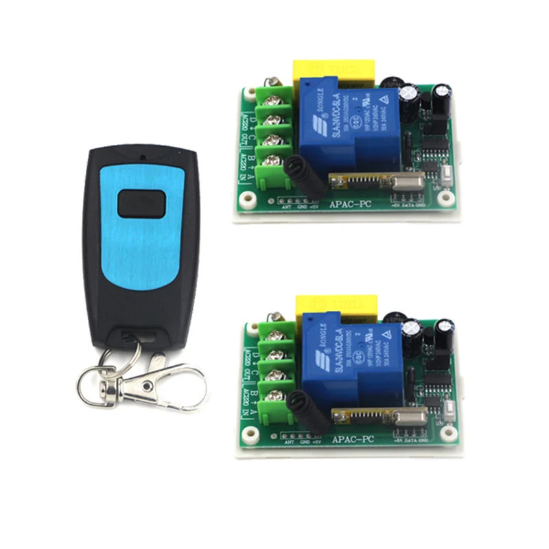 220v high power water pump wireless remote control switch 1CH 30A relay