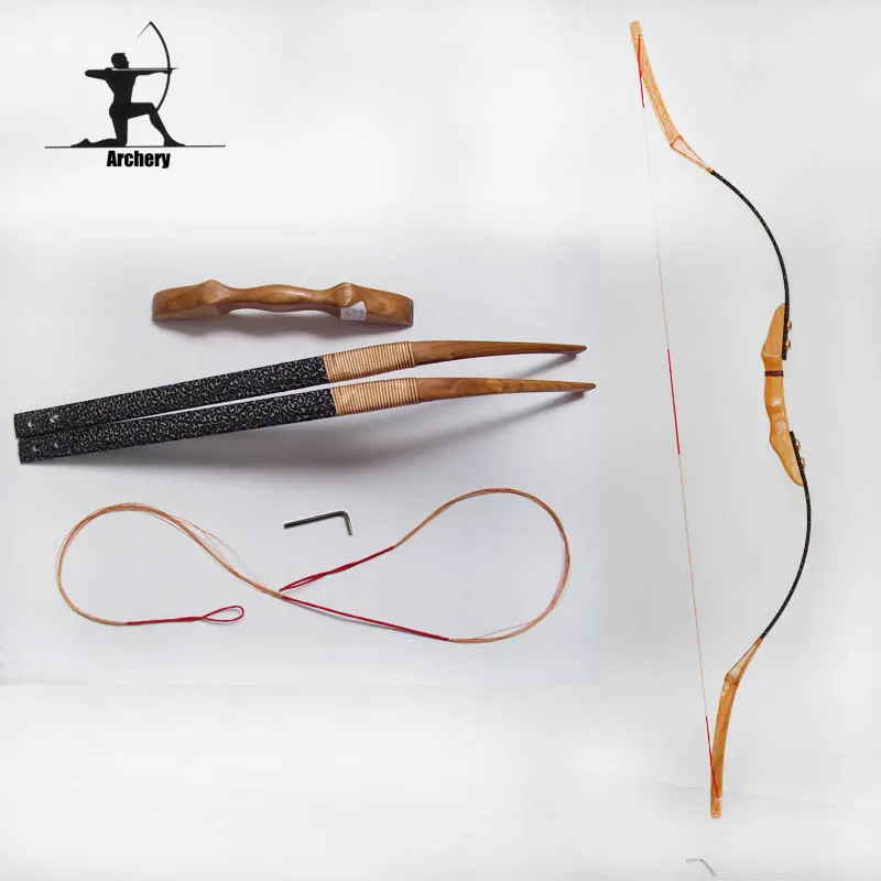 30-50lbs Archery Recurve bow Takedown Traditional bow Easy Assemble For Hunting&Shooting Target Practice