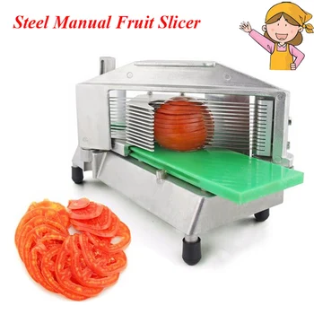 

freeshipping Stainless Steel Manual Slicer Tomato Fruits and Vegetable Chopper Cutting Machine Fruit and Vegetable Food Cutter