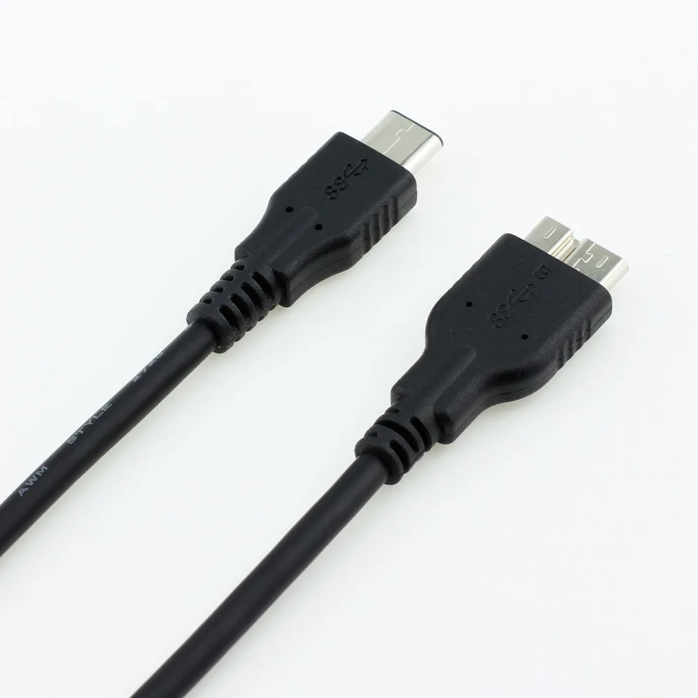 5Gbps Micro B USB 3.0 to USB 3.1 Type-C Micro B Data Cable 1m 3ft For Macbook USB 3.0 External Hard Drive 5Gbps Micro B USB 3.0 to USB 3.1 Type-C Micro B Data Cable 1m 3ft For Macbook USB 3.0 External Hard Drive