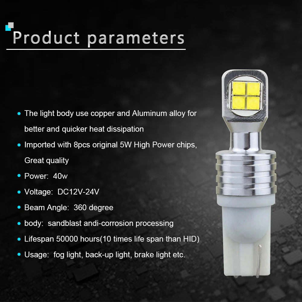 4 шт. 12В W5W 194 T10 2525 8SMD неполярный индикатор боковой очистки двери автомобиля лампы
