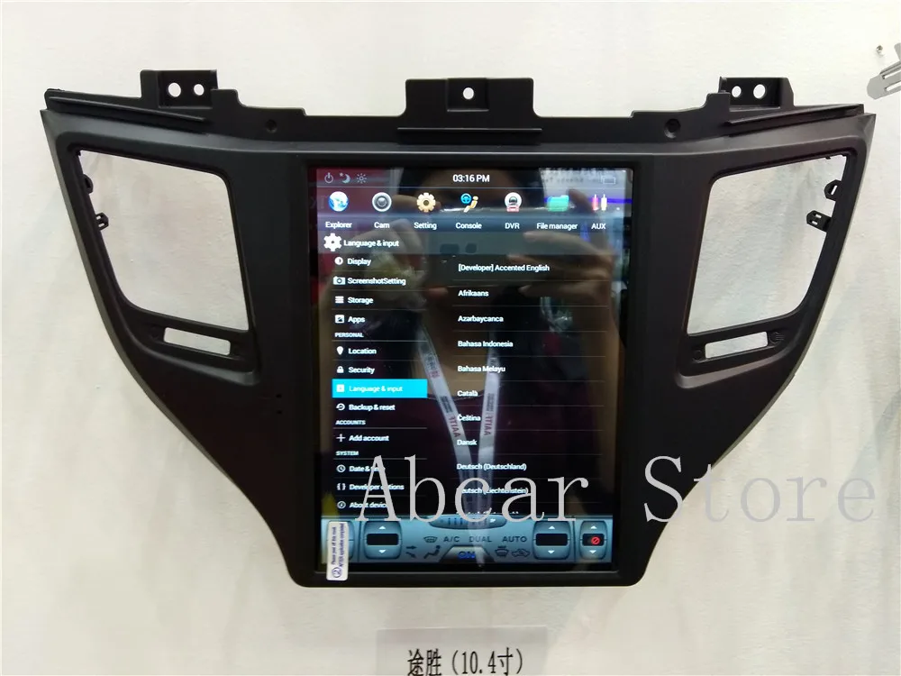 

10.4'' Tesla style Android 8.1 Car dvd player GPS Navigation For HYUNDAI Tucson IX35 2015 2016 2017 2018 stereo radio PX6 HDMI