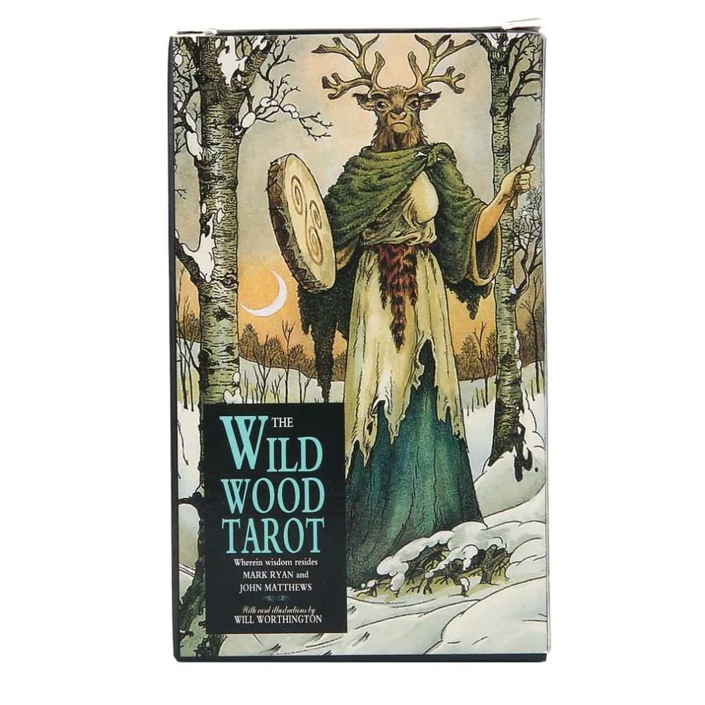 Дикий Таро на английском языке для новой версии Tarot карты Настольная игра карточная игра с мешком из дерева