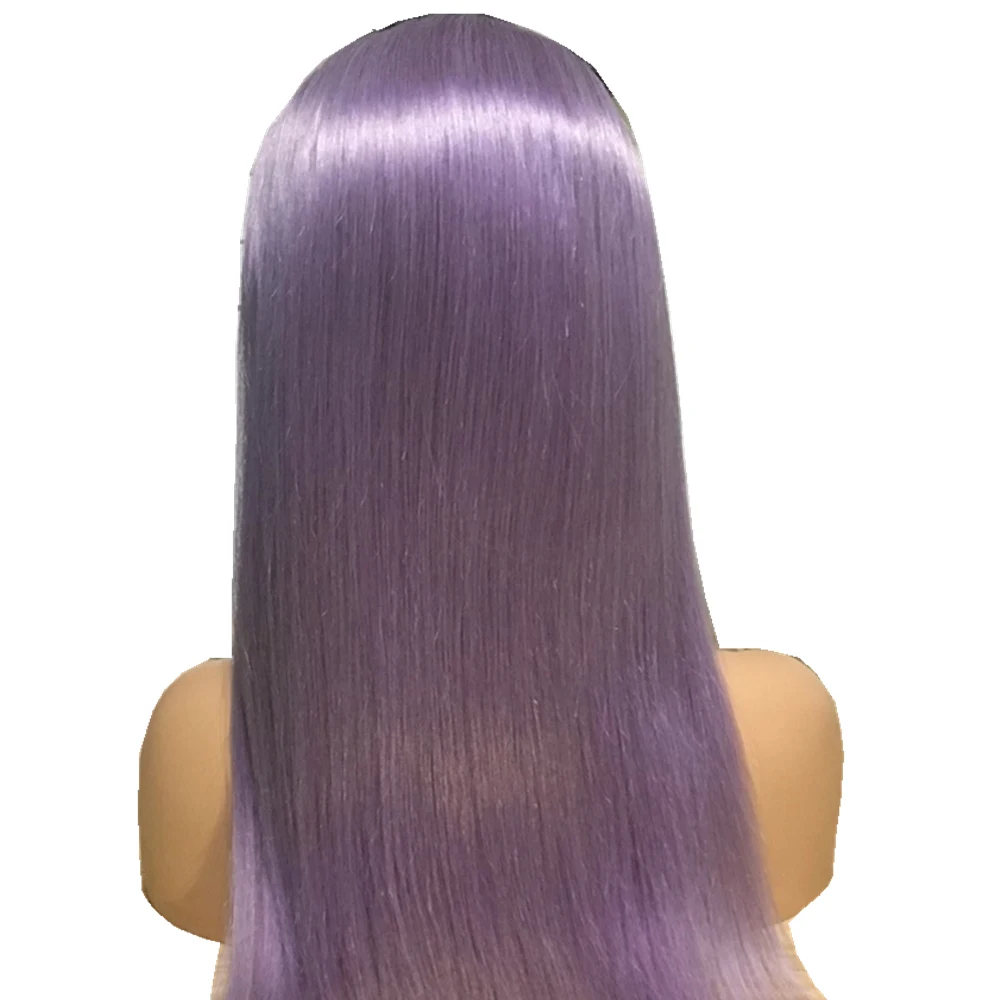 Peruvian Human Hair Lace Front Wigs Pure Color 613 Honey Blonde Lace Front Wigs Blue Purple Pre Plucked With Baby Hair Remy Hair