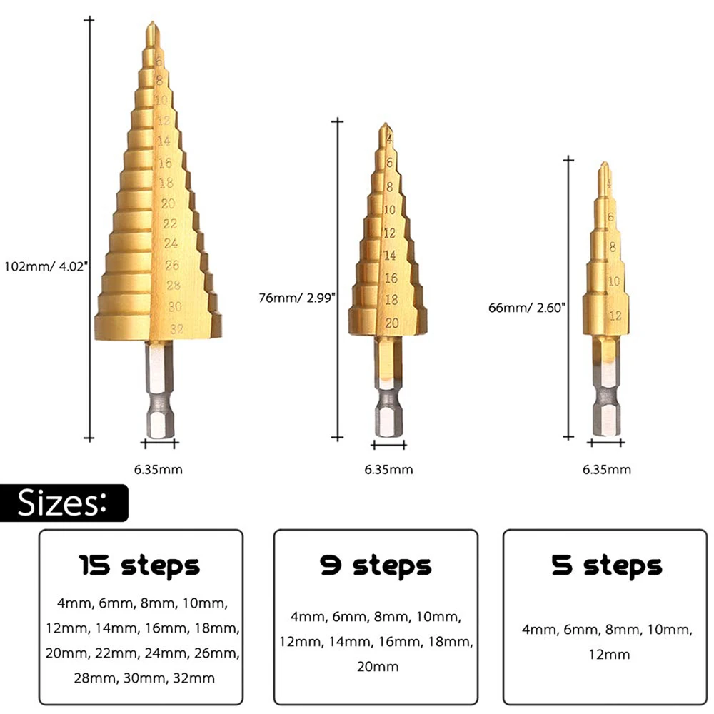 4-20-4-32-HSS-Titanium-Coated-Step-Drill-Bit-Drilling-Power-Tools-for-Metal-High (2)
