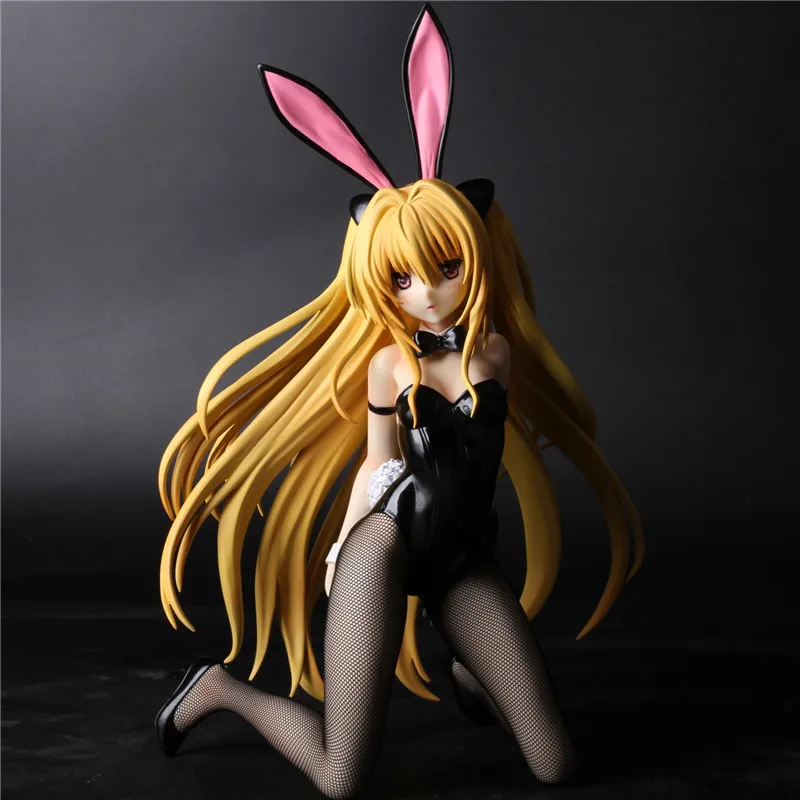 

Sexy Adult Action Figures To Love-Ru Darkness Naked Sexy Bikini stockings Bunny Girl 1/4 Resin figures Collection Model toys