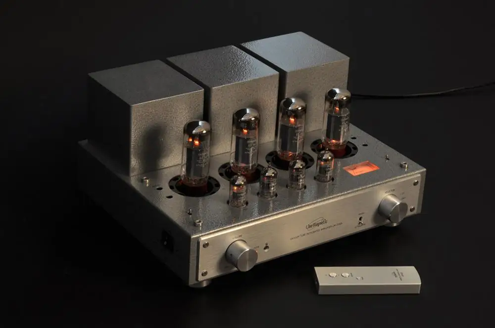 

Line Magnetic merge-type LM-211IA EL34 push pull AB1 tube amplifier with 12AX7 12AU7 EL34 Transistor / Superlinear mode