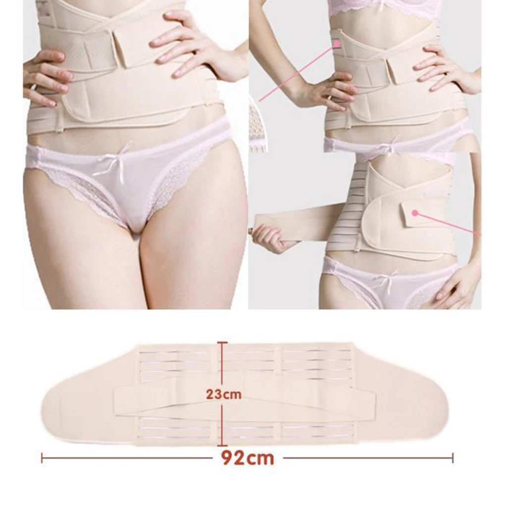 Mambobaby Natural After Pregnancy Woman Body Shaper Abdominal Binder Belly Bellyband Staylace Binding Belt Girdling Waist