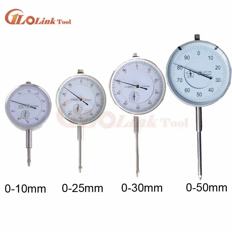 

0.01mm Dial Indicator Gauge Shockproof dial gauge Indicator Mesure Instrument Tool 0-10mm 0-25mm 0-30mm 0-50mm Analog Micrometer