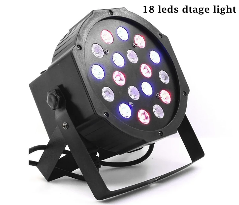 

Laimanice 12Par 18Par 36Par RGB Led Stage Light 110V 220V Par Light With DMX512 Flat DJ Equipments for Party Disco KTV Bar Club