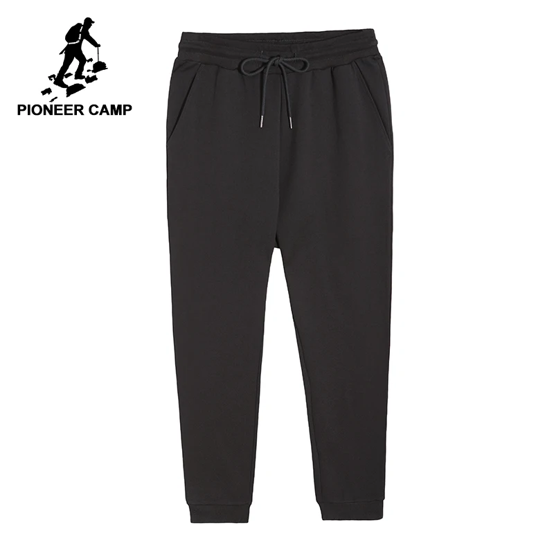 Пионерский лагерь Новый штаны брендовая мужская одежда повседневные однотонные простые брюки мужской качество мягкий стрейч joggers черный